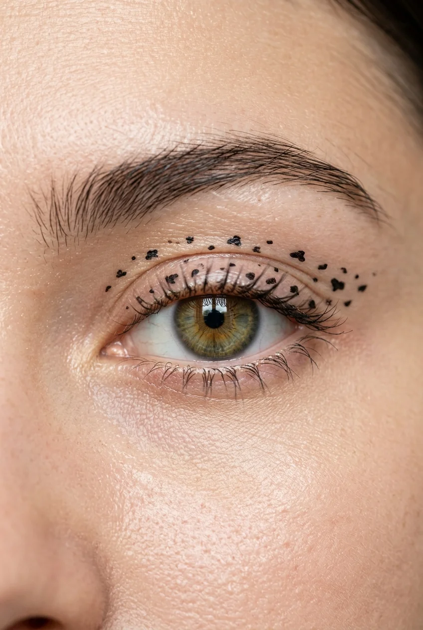 30 Cow Makeup Looks That Will Give You Major Inspiration 6 Minimalist micro cow spots makeup