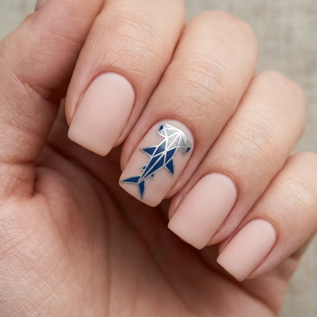 30 Fierce Shark Week Nails 19 Hammerhead Graphic Art