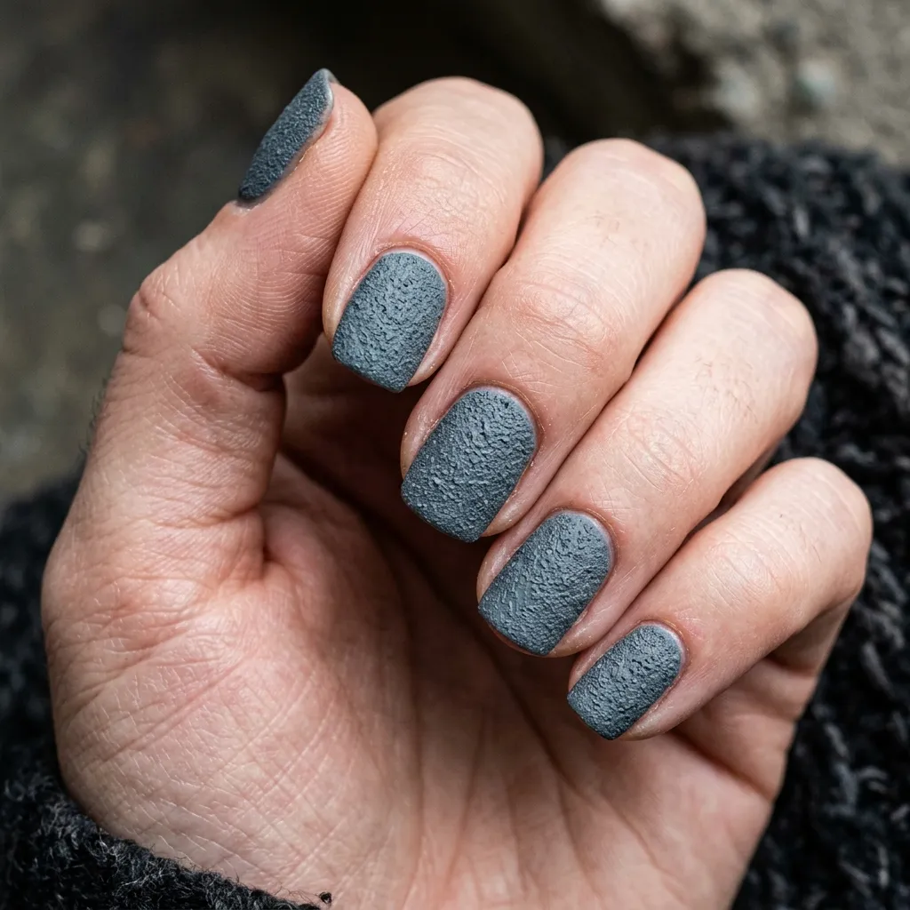 30 Fierce Shark Week Nails 16 Grey Shark Skin Texture