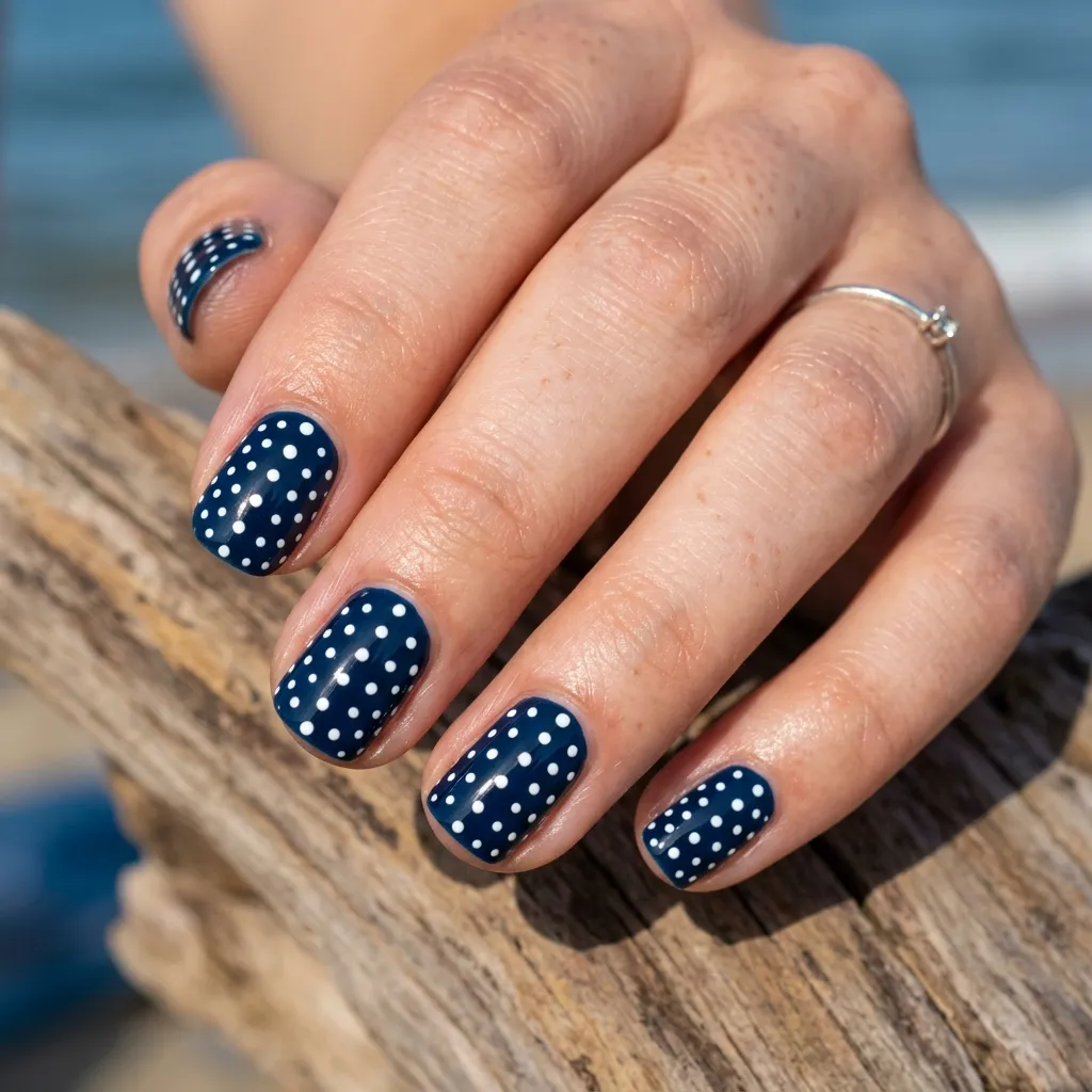 30 Fierce Shark Week Nails 18 Whale Shark Polka Dots